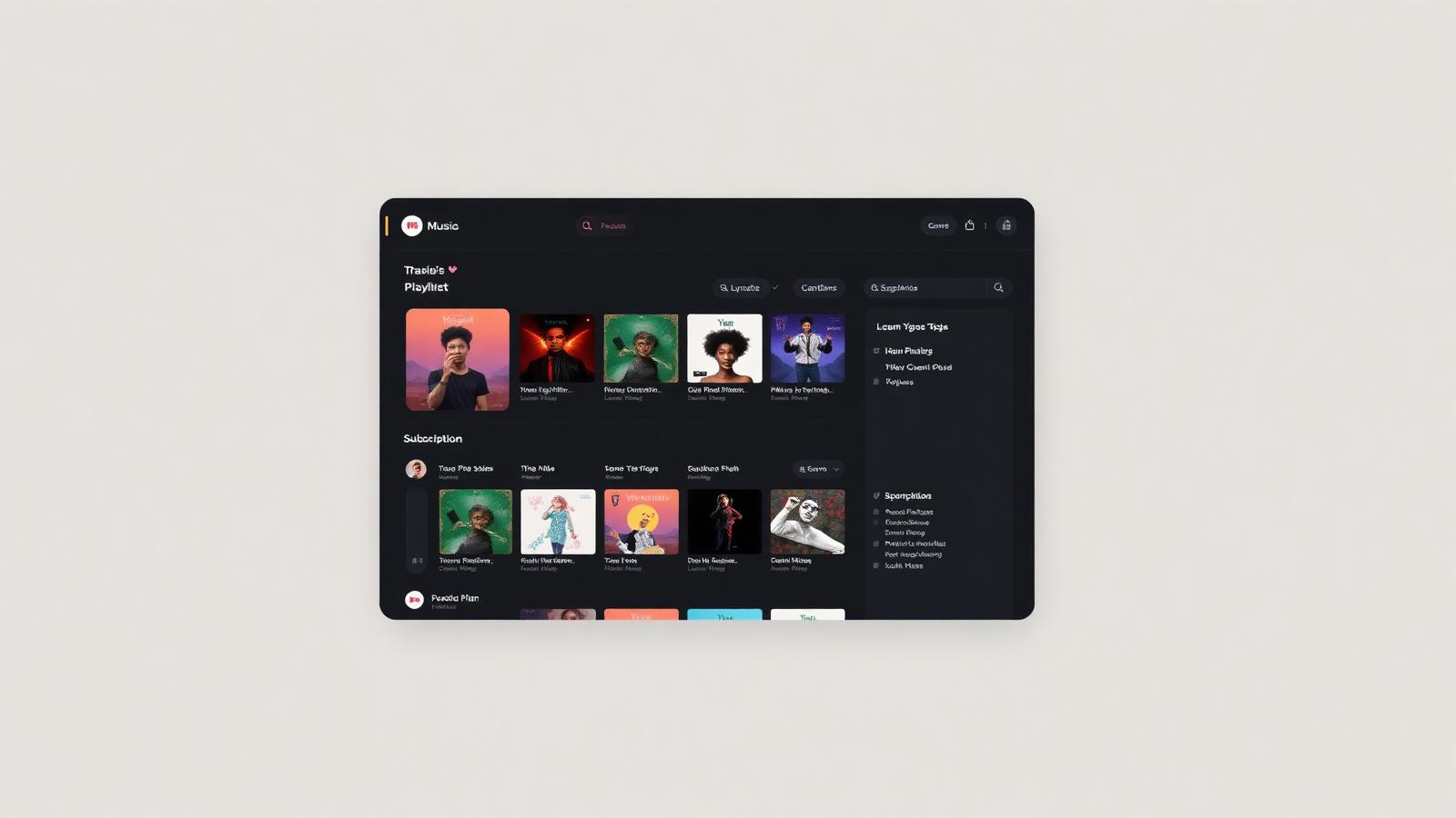 Align Music Platform product interface