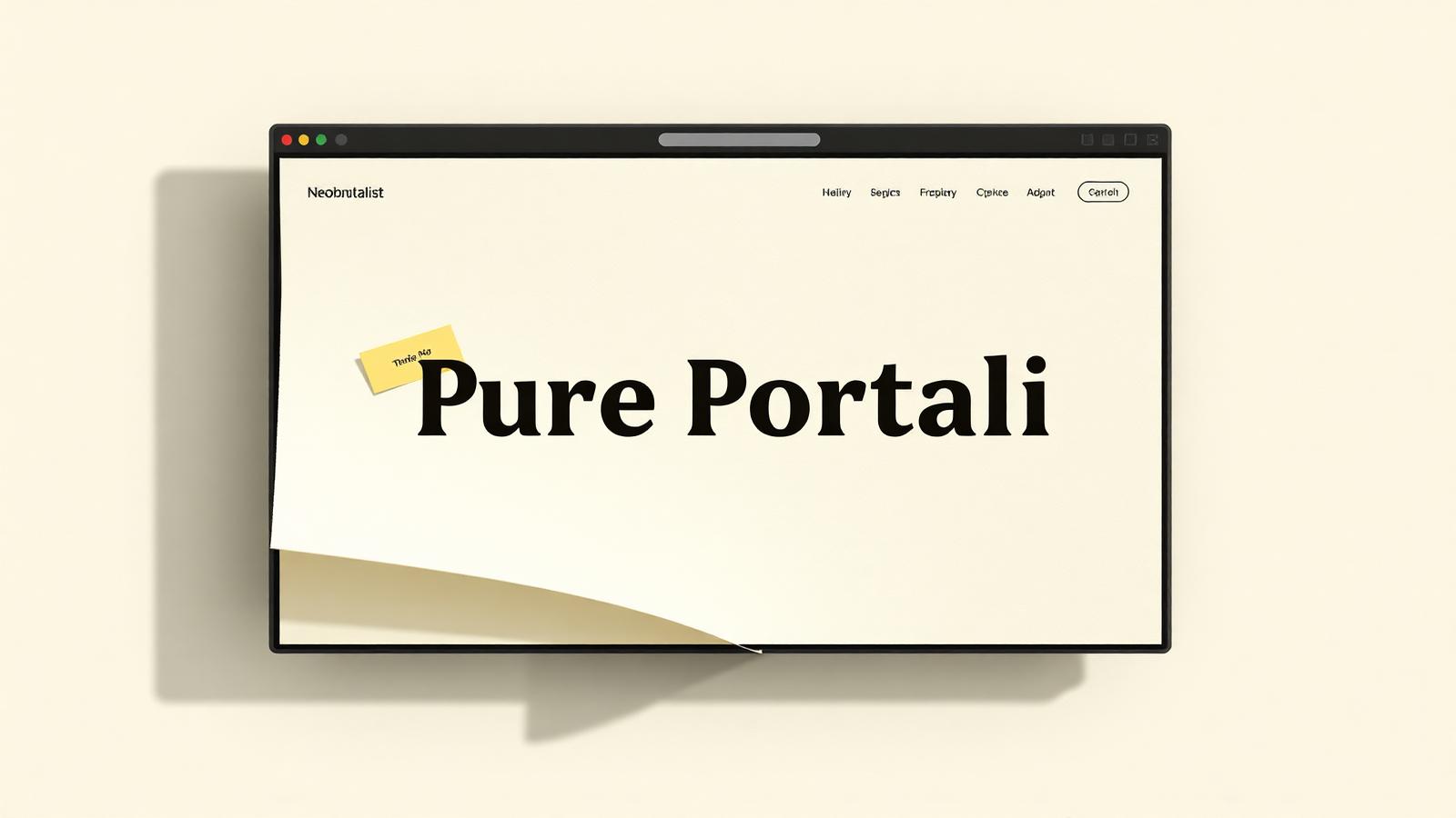 Portfolio Website product interface